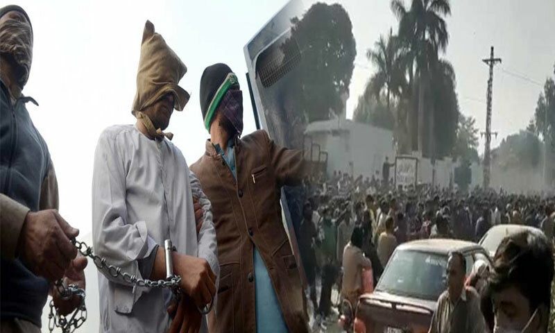 سیالکوٹ واقعہ ،13مرکزی ملزمان سمیت 118 افراد زیر حراست