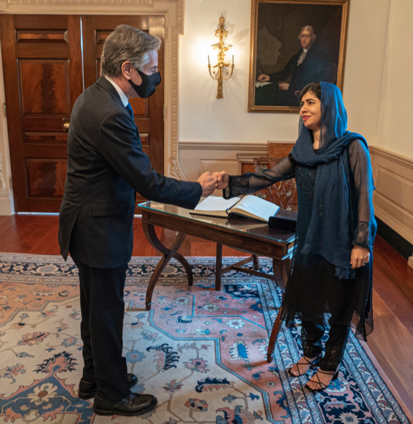 Malala called on the US to do more for girls education in Afghanistan. Twitter