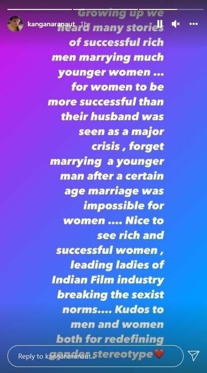 Kangana praises Katrina Kaif for marrying younger, less successful man