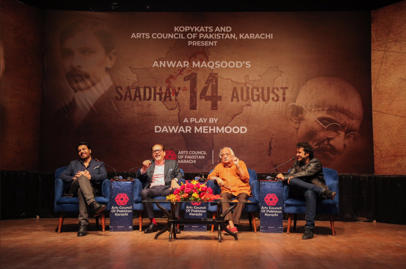 Press conference for the announcement of 'Saadhay 14 August.' Source: Twitter/ Arts Council of Pakistan, Karachi