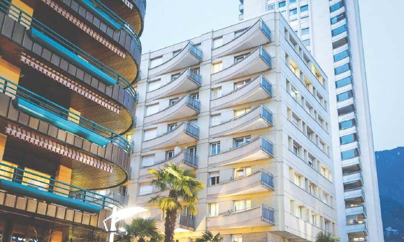 The building where the French family committed suicide. AFP