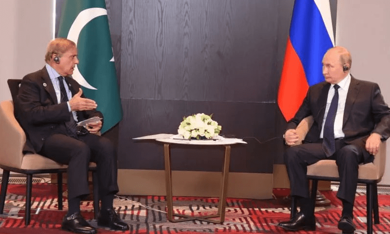 پاکستان کو پائپ لائن کے ذریعے گیس کی فراہمی ممکن: پیوٹن کی شہباز شریف سے ملاقات