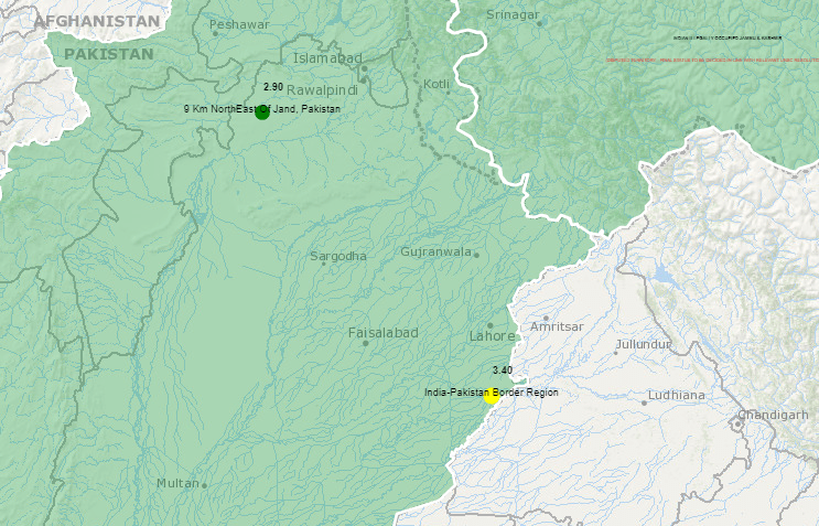 پاکستان میں صبح سویرے زلزلے کے 2 جھٹکے