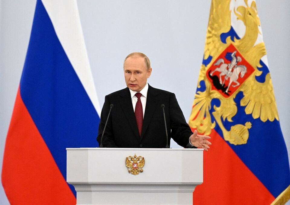 Putin declares annexation of Ukrainian lands in Kremlin ceremony