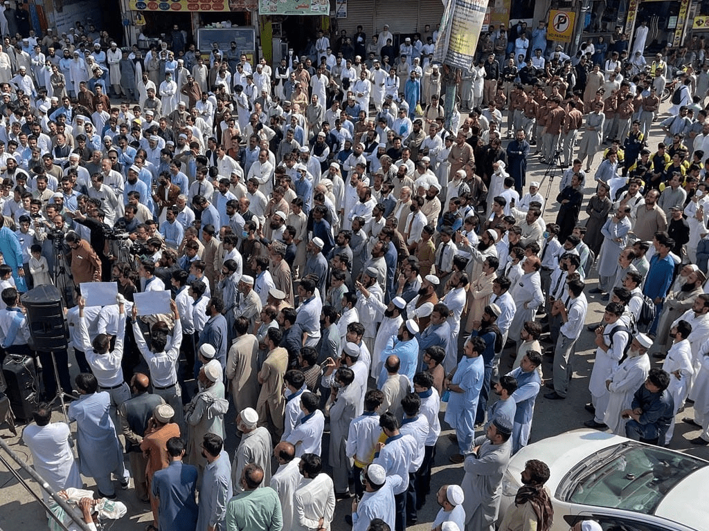 People in Swat have protest recent killings. PHOTO FILE