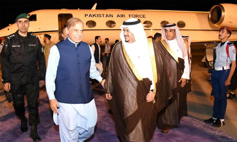 وزیراعظم سعودی عرب پہنچ گئے، کل فیوچر انویسٹمنٹ سمٹ میں شریک ہونگے