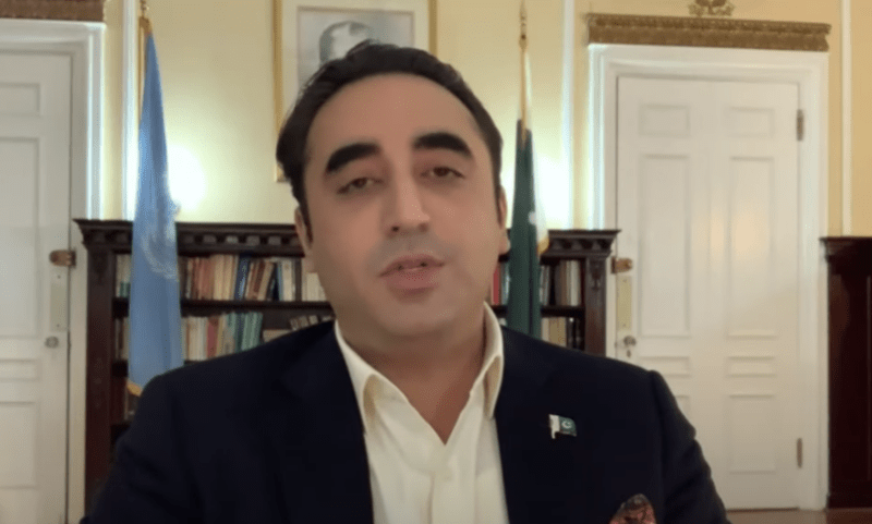 Bilawal Bhutto-Zardari speaks on PBS Newshour. Screengrab