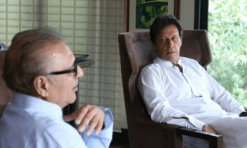 اسٹبلشمنٹ سے رابطہ، ’عمران صدر علوی کو استعمال کرکے پھینک دیتے ہیں‘