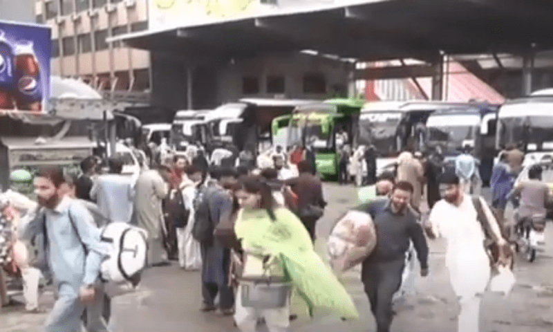 اسلام آباد: پردیسیوں کی آبائی علاقوں میں روانگی، اضافی کرائیوں نے ہوش اڑا دیئے