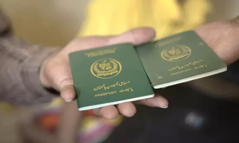 Photograph of Pakistani passports made on November 3, 2018. — AFP