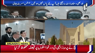 گھر میں لوگ داخل ہوگئے، بیرسٹر گوہر عدالت سے جانے پر مجبور