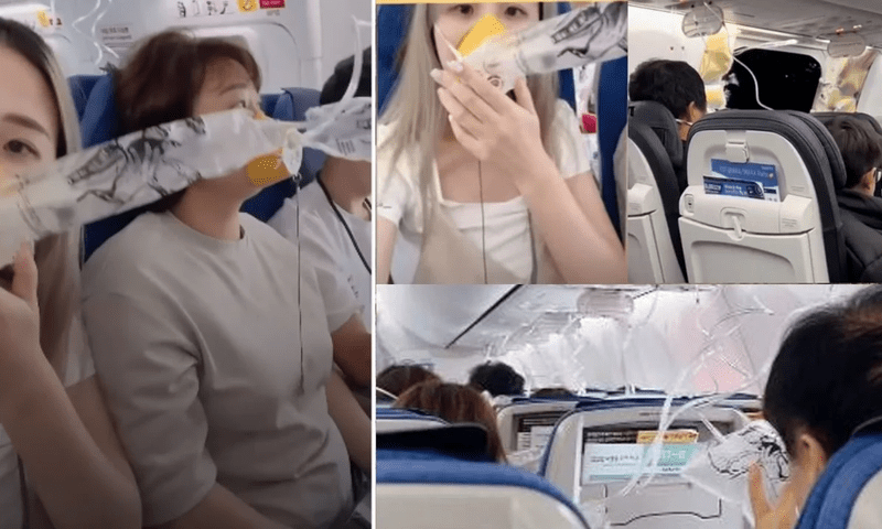 کورین طیارہ حادثے سے بچ گیا، پریشرائزیشن سسٹم میں خرابی سے 15 مسافر ہسپتال منتقل