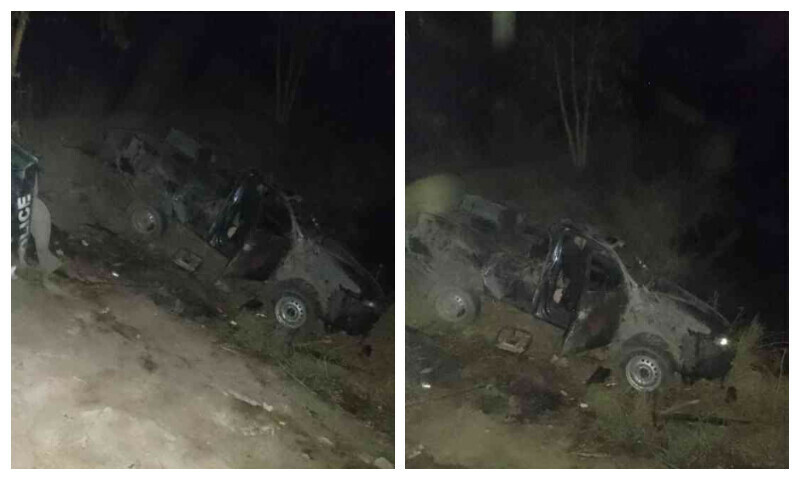 کندھ کوٹ میں پولیس موبائل کو حادثہ، 4 اہلکار جاں بحق، 3 زخمی