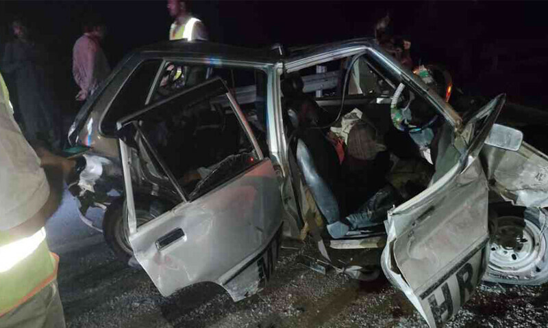 شجاع آباد میں موٹر وے ایم 5 پر کار کو حادثہ، 2 افراد جاں بحق