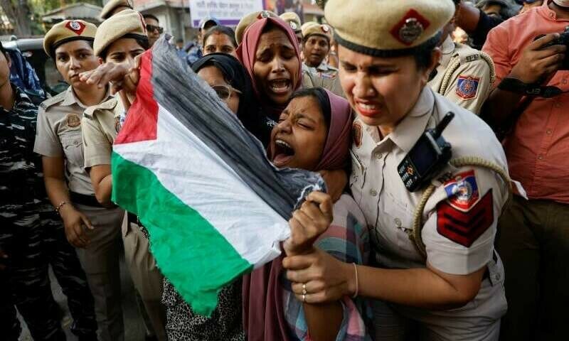 مودی پر اسرائیل کو اسلحہ فراہمی روکنے کیلئے اتحادیوں کا دباؤ