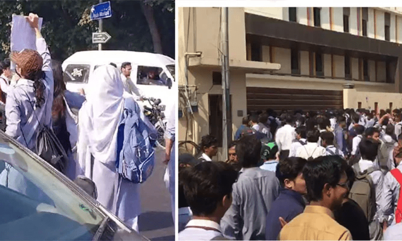 طالبہ سے مبینہ زیادتی کیخلاف طلبہ کا پنجاب اسمبلی کے سامنے دھرنا، احتجاج کا دائرہ کئی شہروں تک وسیع