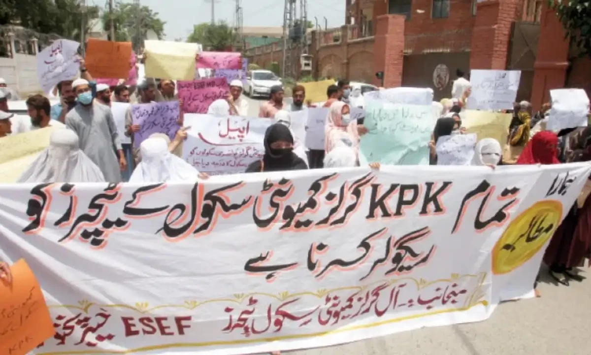 پشاور: ہڑتالی اساتذہ اور صوبائی حکومت کے درمیان معاملات طے پاگئے