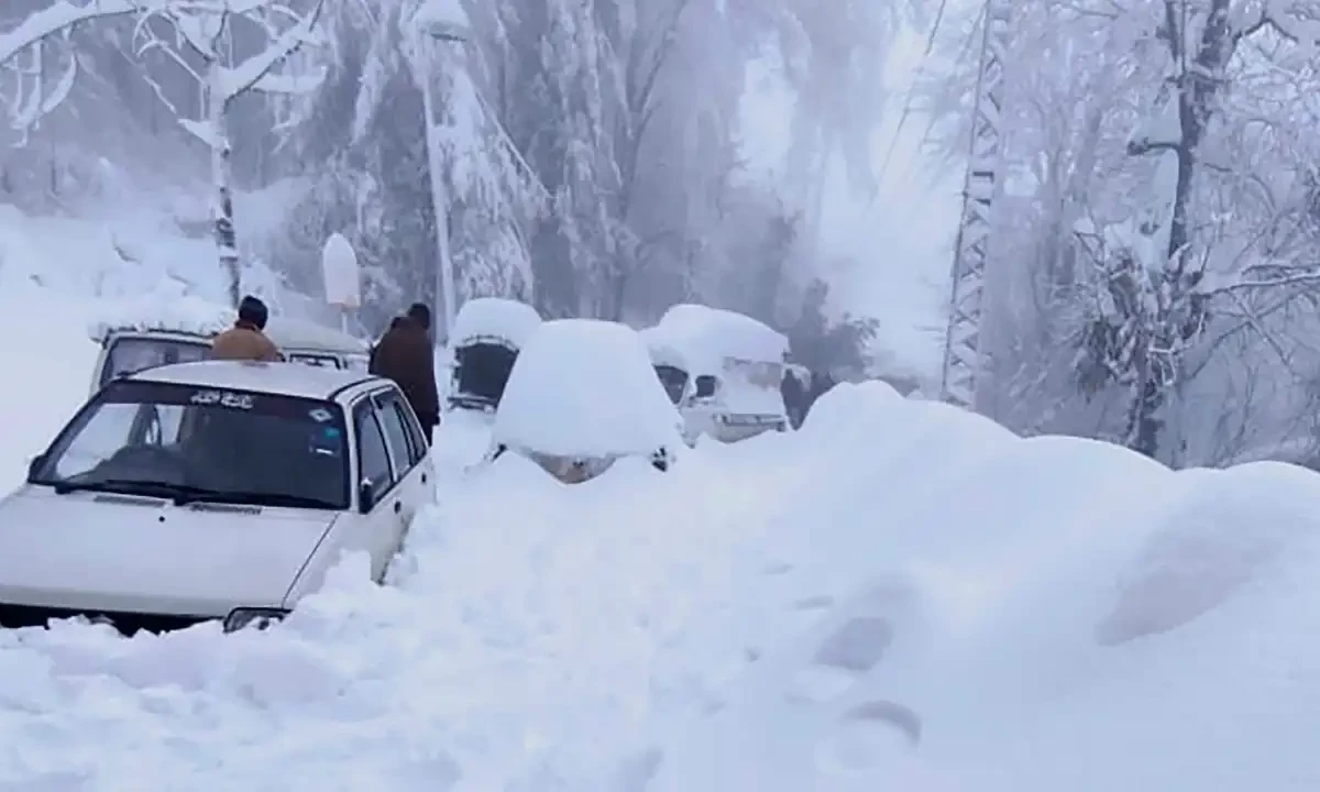 گلگت بلتستان میں برفباری، گاڑیوں کے انجن سیز، گزشتہ رات سے پھنسے مسافروں کی ریسکیو کی التجا