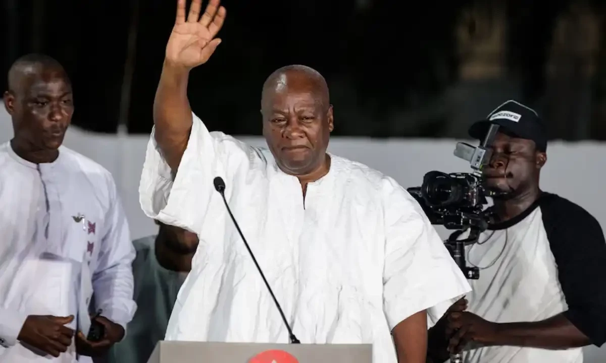Mahama’s win comes amid a backdrop of economic challenges in the country. photo via Reuters Mahama’s win comes amid a backdrop of economic challenges in the country. photo via Reuters
