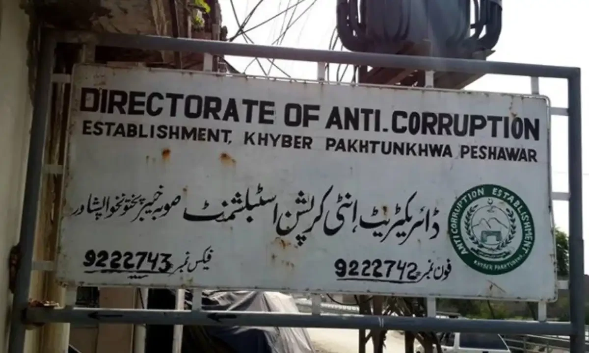 محکمہ اینٹی کرپشن خیبرپختونخوا کی سینئر افسران کے خلاف کارروائیوں کیلئے کاغذائی کارروائی مکمل