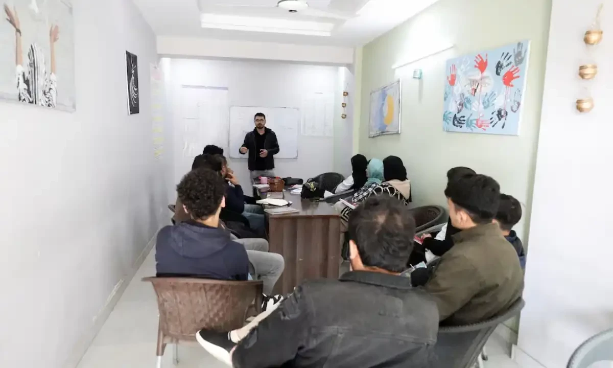 Afghan citizens, who are in the process for resettlement in the U.S. attend English language class on the outskirts of Islamabad, Pakistan January 22, 2025 Afghan citizens, who are in the process for resettlement in the U.S. attend English language class on the outskirts of Islamabad, Pakistan January 22, 2025