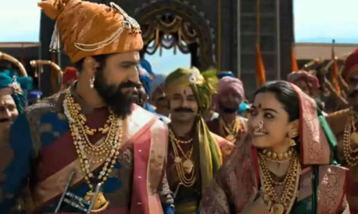 Chhaava’s director Laxman Utekar announced removal of Lezim dance from the movie. Screengrab via Youtube/@Maddockfilms Chhaava’s director Laxman Utekar announced removal of Lezim dance from the movie. Screengrab via Youtube/@Maddockfilms