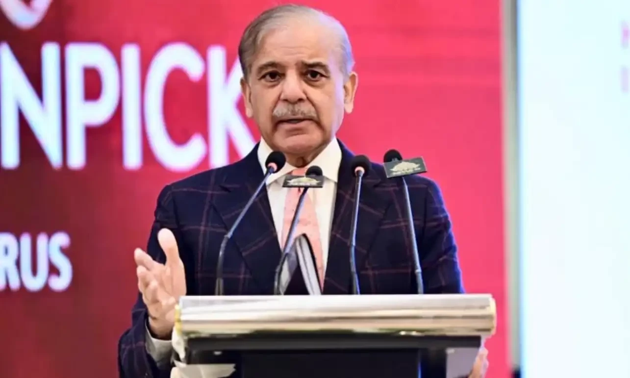 Prime Minister Shehbaz Sharif addressed the inauguration of Movenpick Hotel in Islamabad on January 27, 2025. PID Prime Minister Shehbaz Sharif addressed the inauguration of Movenpick Hotel in Islamabad on January 27, 2025. PID