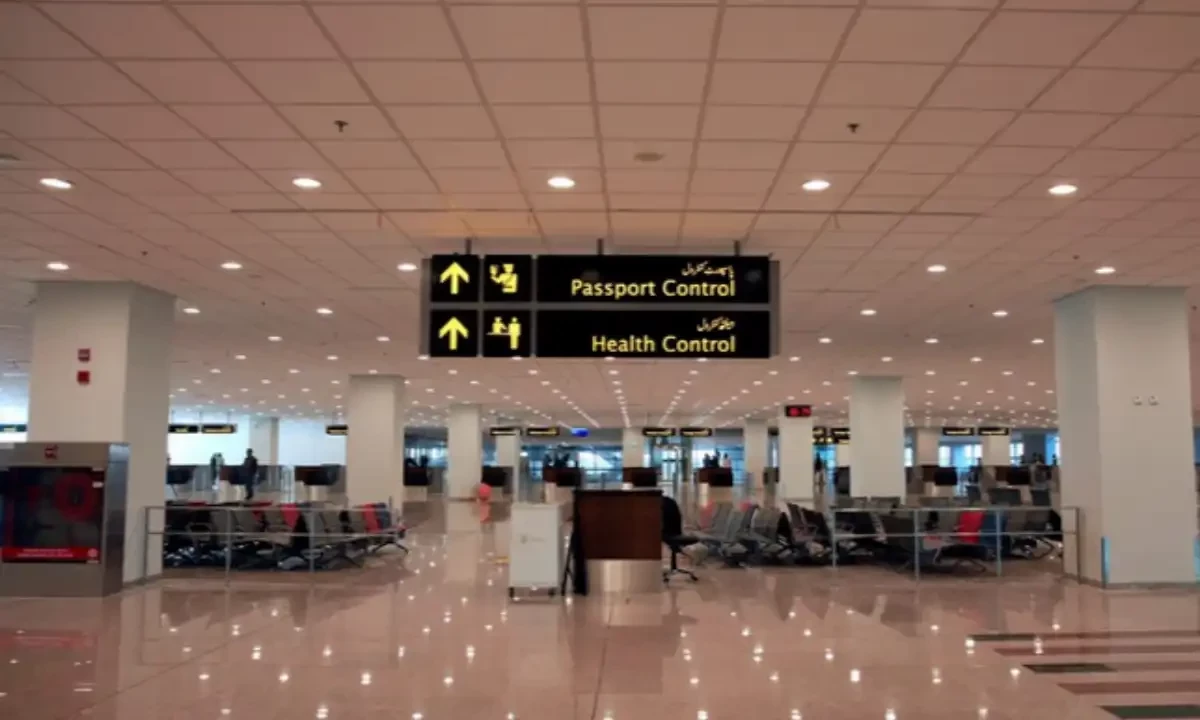 A general view of the health and passport control area during a media tour of the newly built Islamabad International Airport, ahead of its official opening, Pakistan April 18, 2018. Reuters A general view of the health and passport control area during a media tour of the newly built Islamabad International Airport, ahead of its official opening, Pakistan April 18, 2018. Reuters