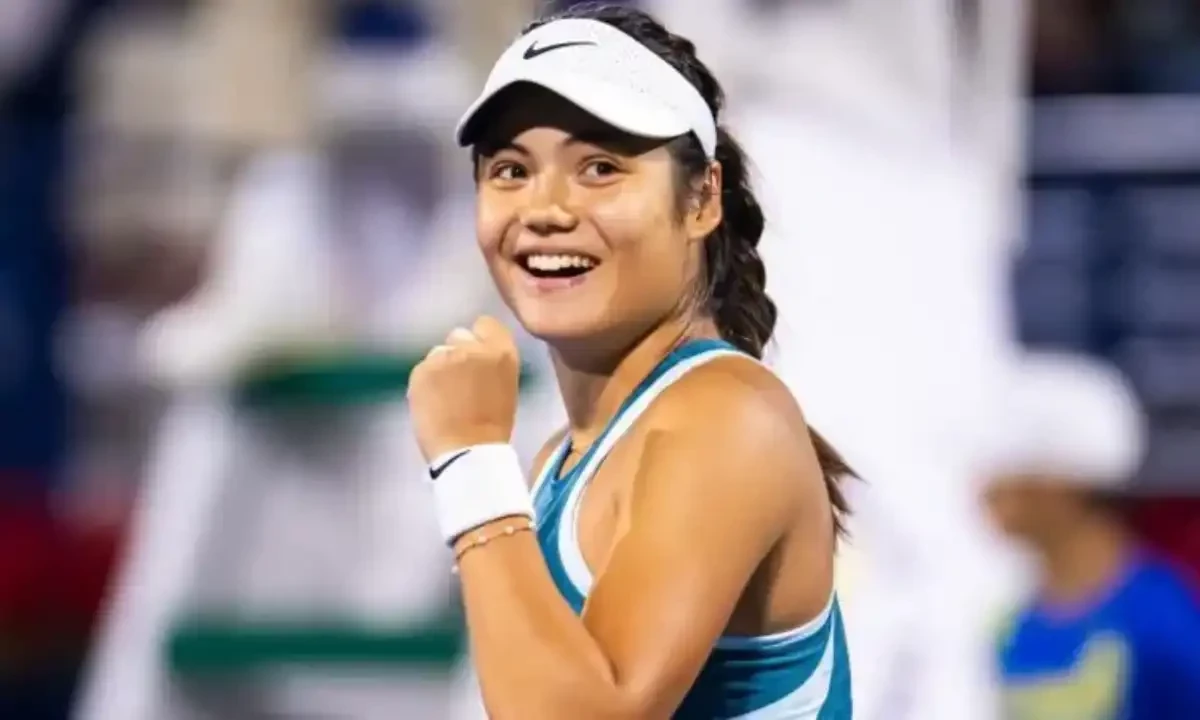 Emma Raducanu of Great Britain celebrates victory after her first round match against Maria Sakkari of Greece during the Dubai Duty Free Tennis Championships, part of the Hologic WTA Tour at Dubai Duty Free Tennis Stadium on February 16, 2025 in Dubai, United Arab Emirates. AFP Emma Raducanu of Great Britain celebrates victory after her first round match against Maria Sakkari of Greece during the Dubai Duty Free Tennis Championships, part of the Hologic WTA Tour at Dubai Duty Free Tennis Stadium on February 16, 2025 in Dubai, United Arab Emirates. AFP