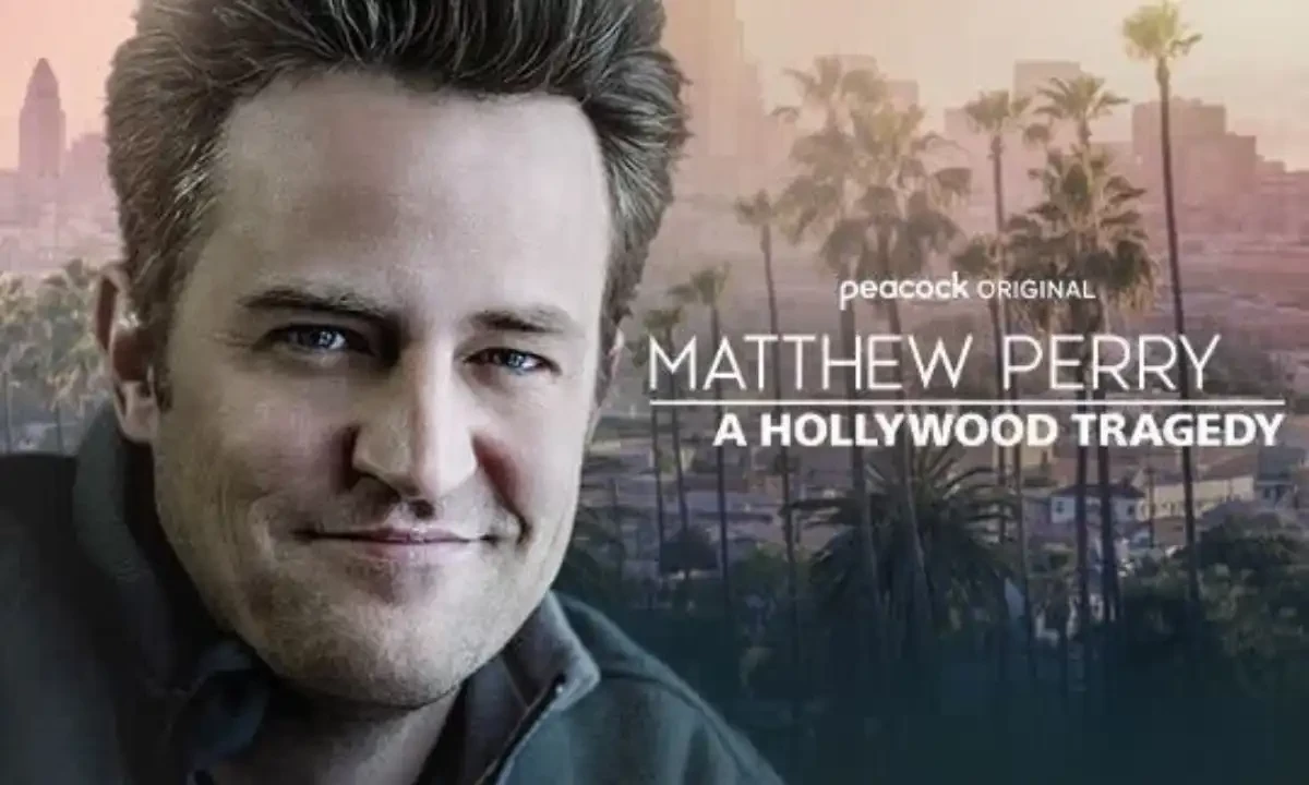 Matthew Perry: A Hollywood Tragedy is a new documentary on how the Friends star died. Photo via Peacock company Matthew Perry: A Hollywood Tragedy is a new documentary on how the Friends star died. Photo via Peacock company