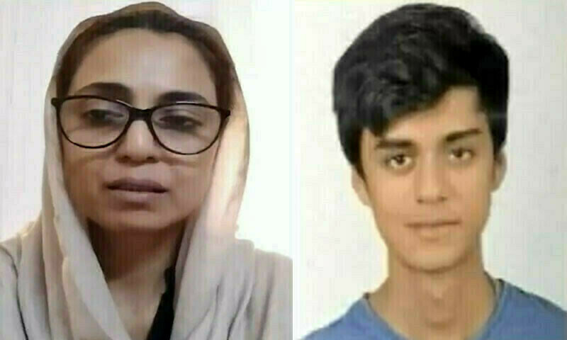 Wajiha Aamir and her deceased son, Mustafa Aamir. File photo Wajiha Aamir and her deceased son, Mustafa Aamir. File photo