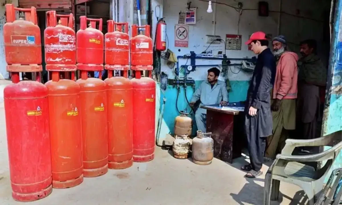 or February, the domestic cylinder price stood at Rs2,996.88. File photo or February, the domestic cylinder price stood at Rs2,996.88. File photo