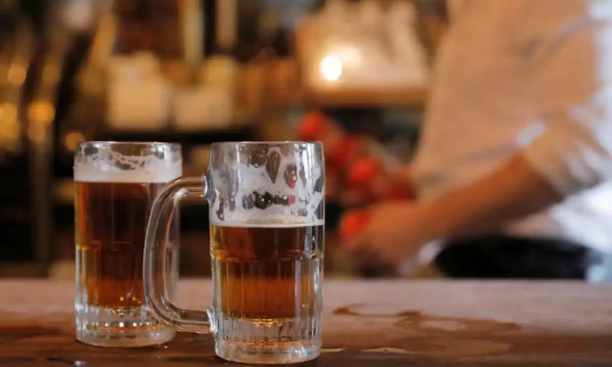 Beer sits on the bar in Manhattan, New York City, New York, U.S., May 3, 2021. Reuters Beer sits on the bar in Manhattan, New York City, New York, U.S., May 3, 2021. Reuters