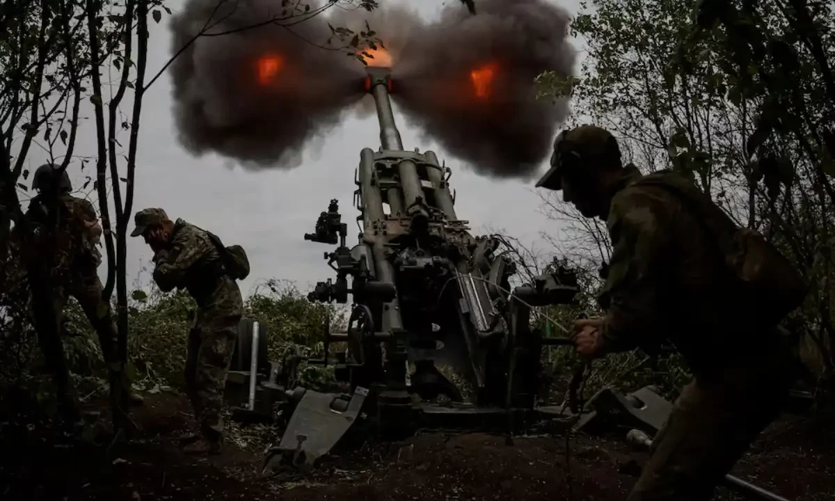 Ukrainian service members fire a shell from a M777 Howitzer at a front line in Kharkiv Region on July 21, 2022. Reuters file Ukrainian service members fire a shell from a M777 Howitzer at a front line in Kharkiv Region on July 21, 2022. Reuters file