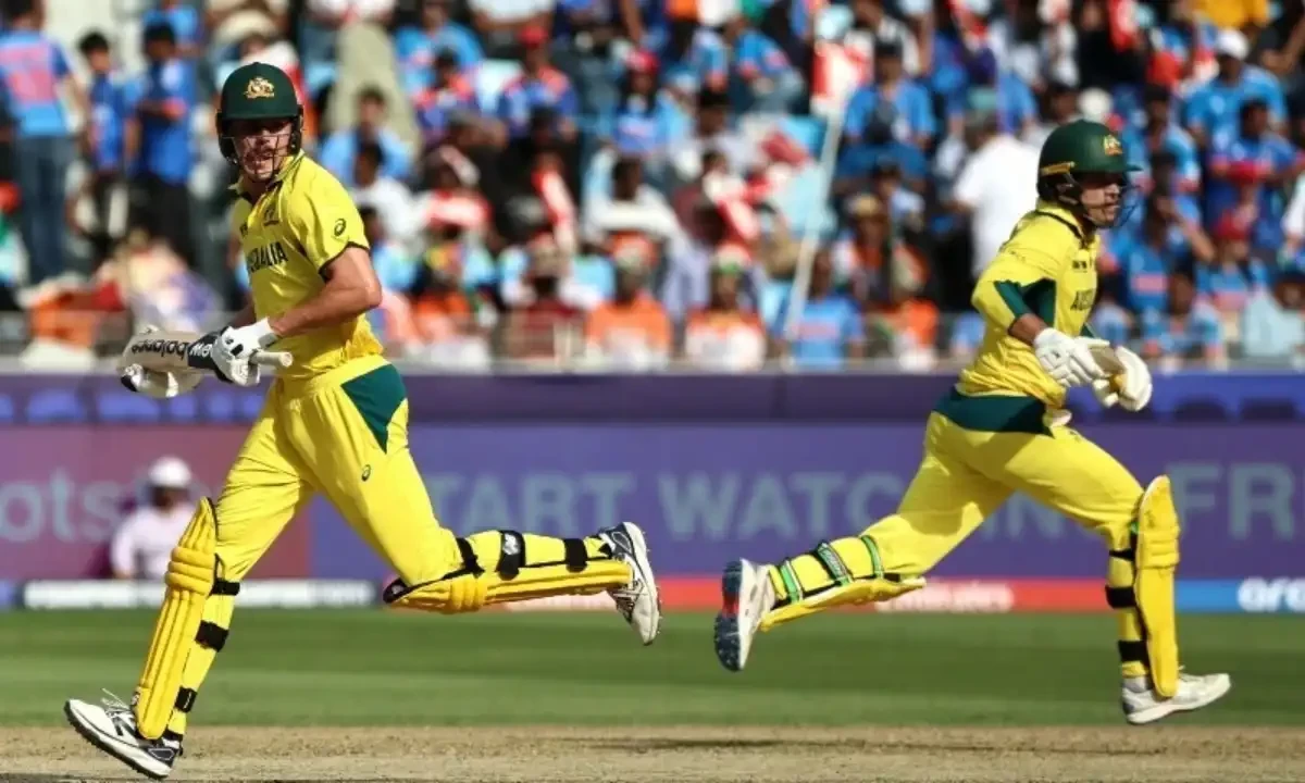 Australia’s Ben Dwarshuis (L) and Alex Carey run between the wickets during the ICC Champions Trophy one-day international (ODI) semi-final cricket match between Australia and India at the Dubai International Stadium in Dubai on March 4. — AFP Australia’s Ben Dwarshuis (L) and Alex Carey run between the wickets during the ICC Champions Trophy one-day international (ODI) semi-final cricket match between Australia and India at the Dubai International Stadium in Dubai on March 4. — AFP