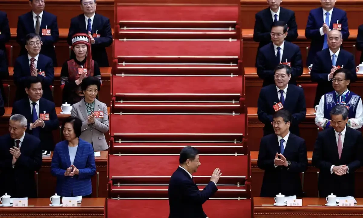 Chinese President Xi Jinping arrives for the opening session of the National People’s Congress (NPC) at the Great Hall of the People in Beijing on March 5, 2025. Reuters Chinese President Xi Jinping arrives for the opening session of the National People’s Congress (NPC) at the Great Hall of the People in Beijing on March 5, 2025. Reuters