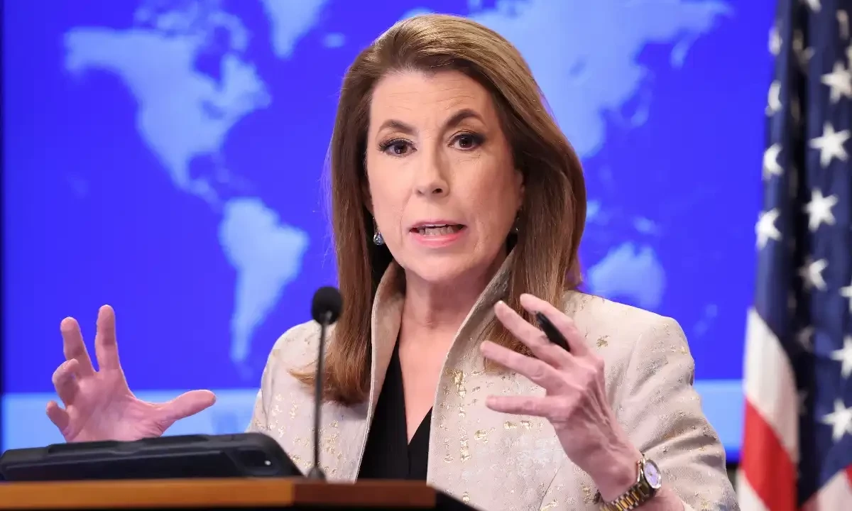 US State Department spokesperson Tammy Bruce addresses a weekly press briefing in Washington on February 06, 2025. Reuters US State Department spokesperson Tammy Bruce addresses a weekly press briefing in Washington on February 06, 2025. Reuters