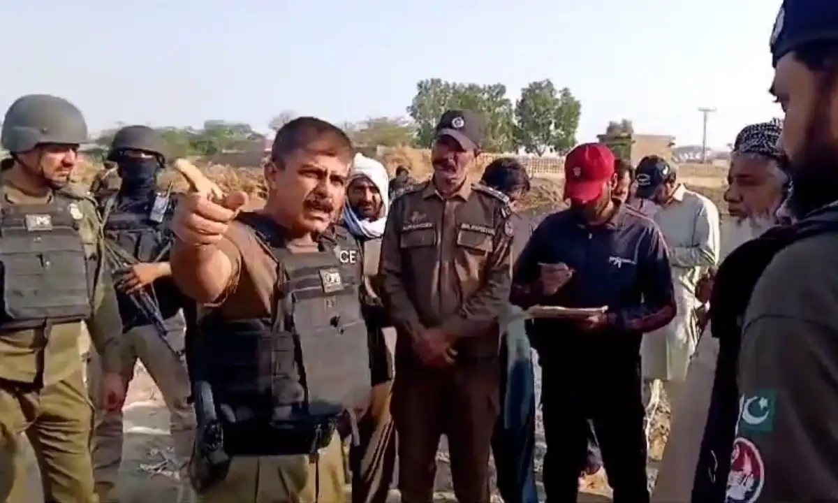 A still from a video uploaded by the Punjab Police on X on March 09, 2025 shows a policeman giving instructions to his team members. Screengrab A still from a video uploaded by the Punjab Police on X on March 09, 2025 shows a policeman giving instructions to his team members. Screengrab