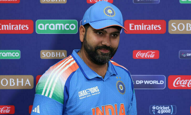 Indian cricket team captain Rohit Sharma. TV screengrab Indian cricket team captain Rohit Sharma. TV screengrab