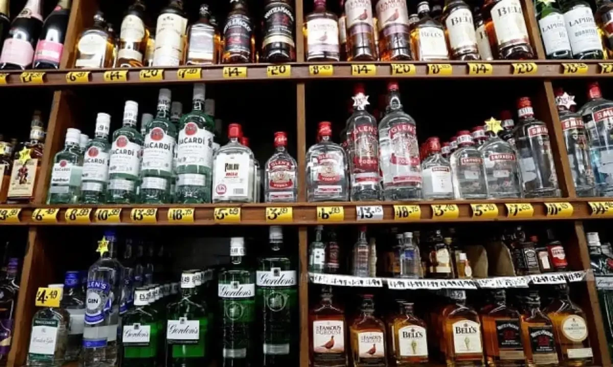 Bottles of alcoholic beverages are seen for sale in a shop in Glasgow, Scotland, Britain, May 1, 2018. PHOTO: REUTERS Bottles of alcoholic beverages are seen for sale in a shop in Glasgow, Scotland, Britain, May 1, 2018. PHOTO: REUTERS