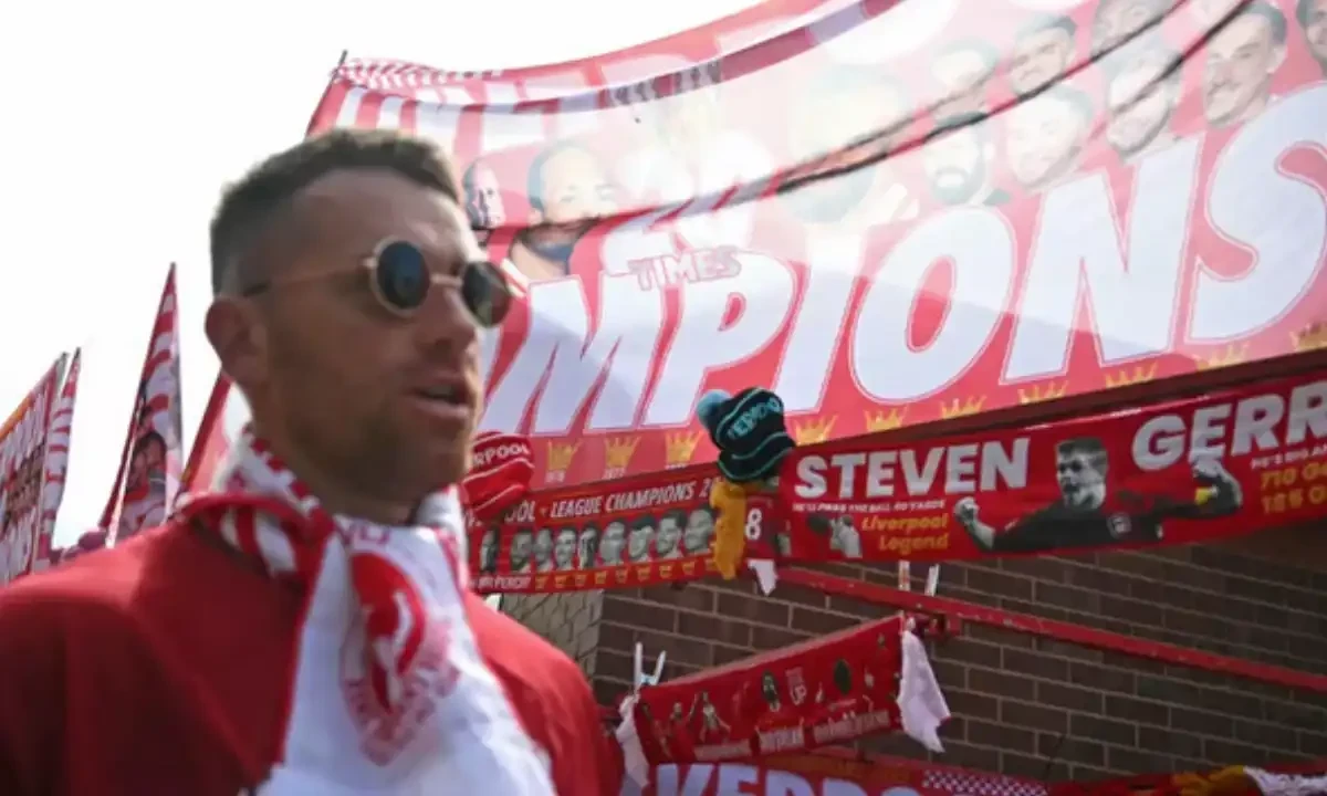 Liverpool fans are preparing to celebrate a record-equalling 20th English top-flight title. AFP Liverpool fans are preparing to celebrate a record-equalling 20th English top-flight title. AFP