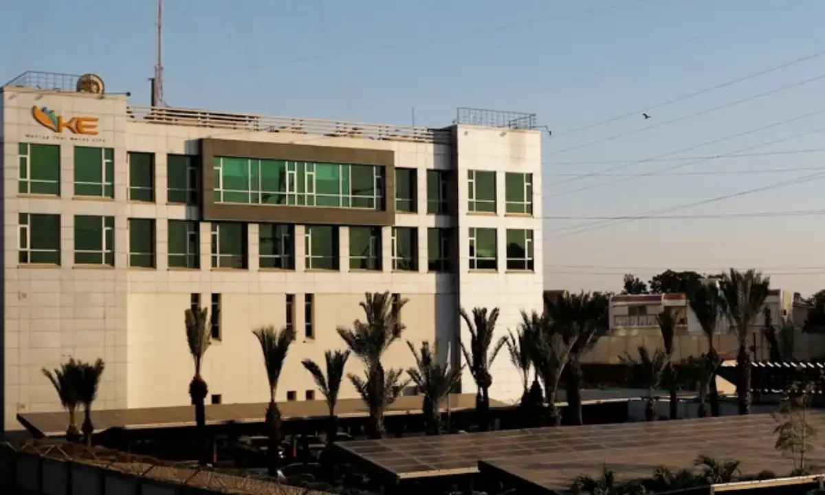 A view of the K-Electric head office, with solar panels at the parking area, in Karachi, on January 24, 2023. — Reuters A view of the K-Electric head office, with solar panels at the parking area, in Karachi, on January 24, 2023. — Reuters