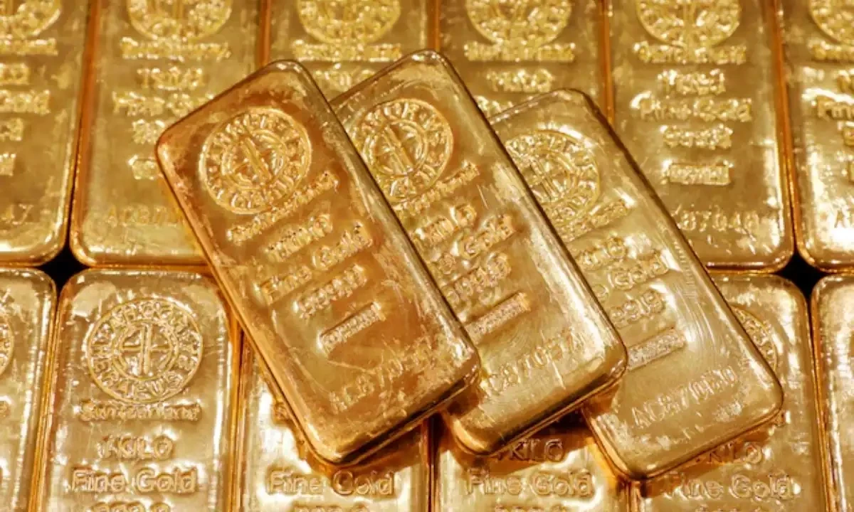 Gold bullion is displayed at the shop. Reuters. Gold bullion is displayed at the shop. Reuters.