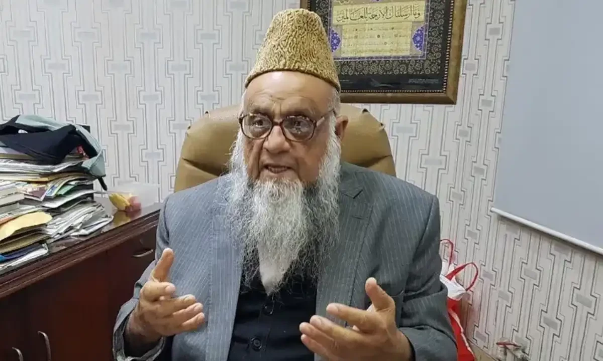 Markazi Jamiat Ahl-e-Hadith Pakistan head, Professor Sajid Mir passed away at 87. Photo via the author Markazi Jamiat Ahl-e-Hadith Pakistan head, Professor Sajid Mir passed away at 87. Photo via the author