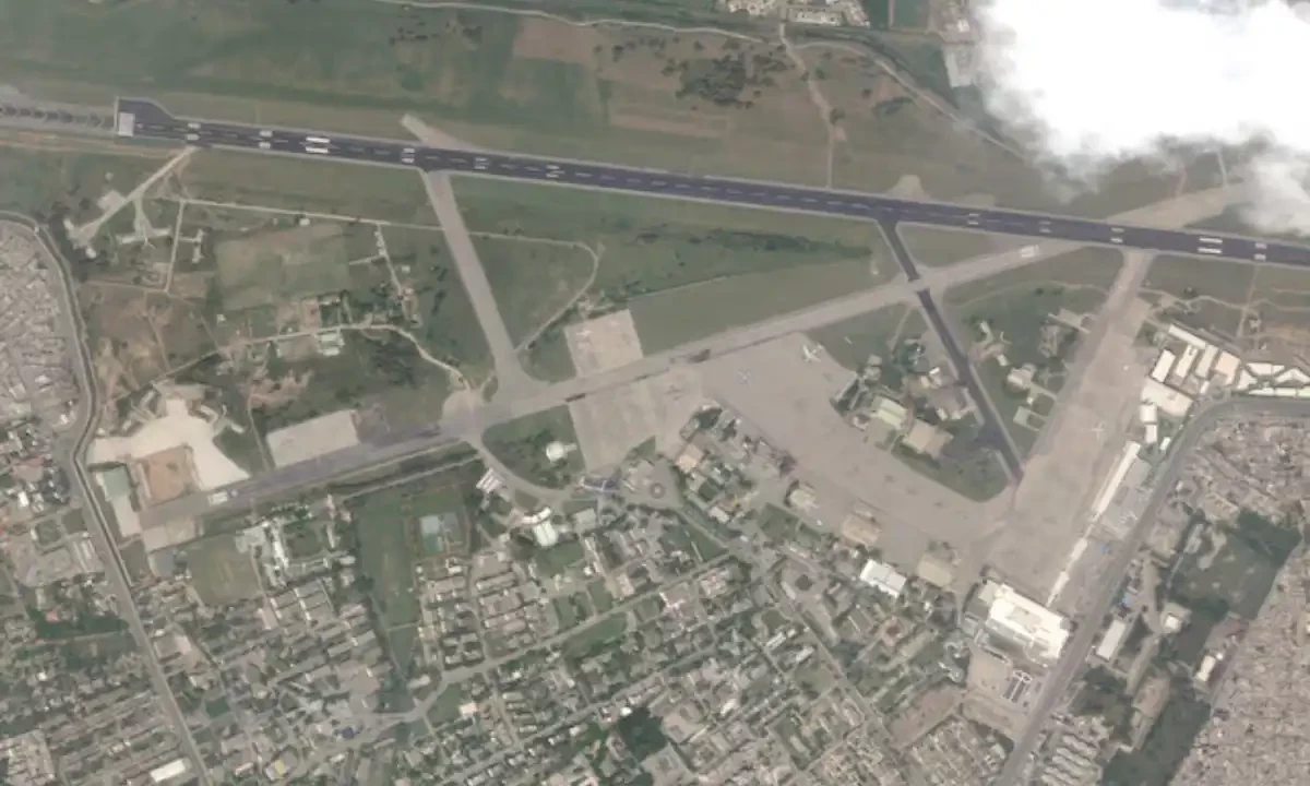 A Satellite image shows Nur Khan air base in Islamabad, Pakistan, May 11, 2025, after Pakistani military said it was targeted by an Indian missile attack. 2025. Reuters A Satellite image shows Nur Khan air base in Islamabad, Pakistan, May 11, 2025, after Pakistani military said it was targeted by an Indian missile attack. 2025. Reuters