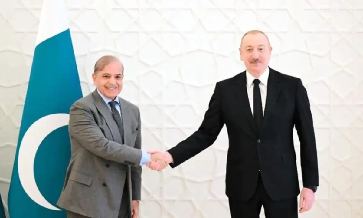 PM Shehbaz Sharif with Ilham Aliyev expresses concern over provocative statements by Indian leadership. Photo via APP PM Shehbaz Sharif with Ilham Aliyev expresses concern over provocative statements by Indian leadership. Photo via APP