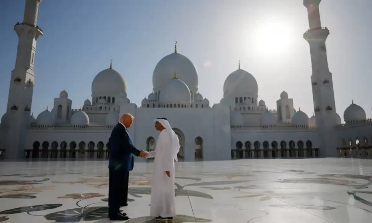 The US President Donald Trump shakes hands with Yousif Al Obaidli, director of Sheikh Zayed Grand Mosque, as he tours the mosque grounds in Abu Dhabi, United Arab Emirates, May 15, 2025. Reuters The US President Donald Trump shakes hands with Yousif Al Obaidli, director of Sheikh Zayed Grand Mosque, as he tours the mosque grounds in Abu Dhabi, United Arab Emirates, May 15, 2025. Reuters