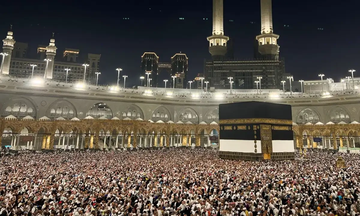 Muslim pilgrims circle the Kaaba at the Grand Mosque. Photo via Reuters Muslim pilgrims circle the Kaaba at the Grand Mosque. Photo via Reuters