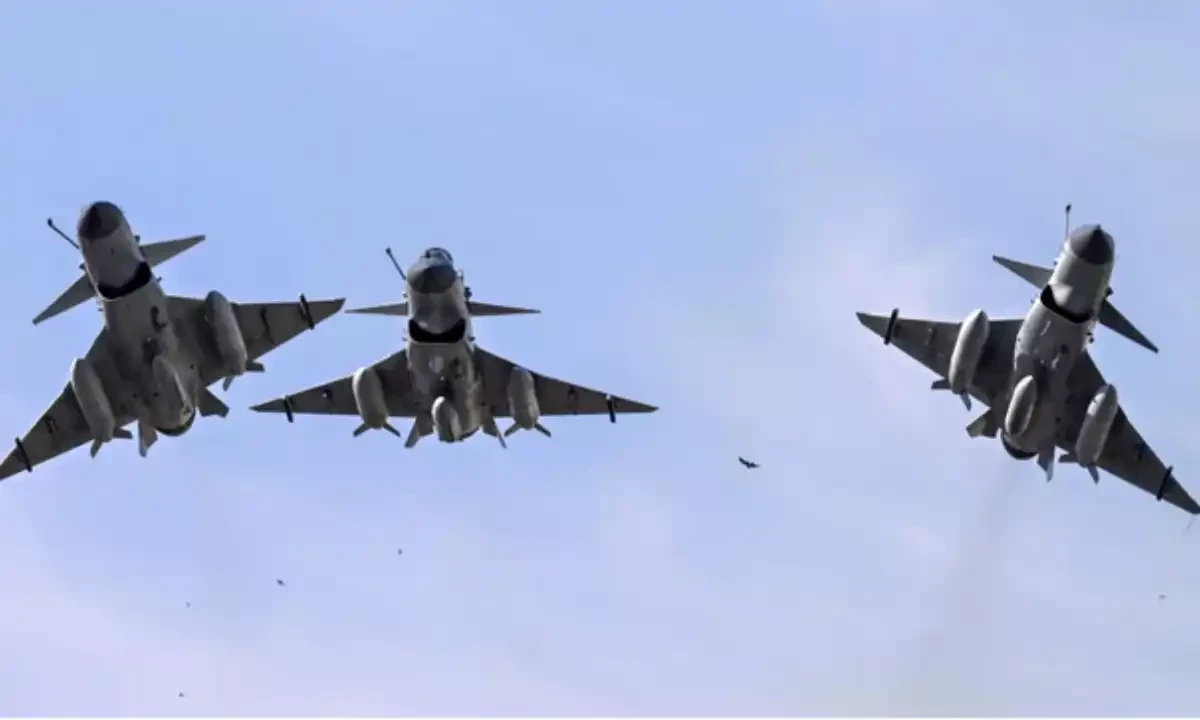 Pakistan Air Force J10-C fighter jets fly over Islamabad during a national day parade on March 23, 2025. The plane had its first taste of real combat against India. AFP Pakistan Air Force J10-C fighter jets fly over Islamabad during a national day parade on March 23, 2025. The plane had its first taste of real combat against India. AFP