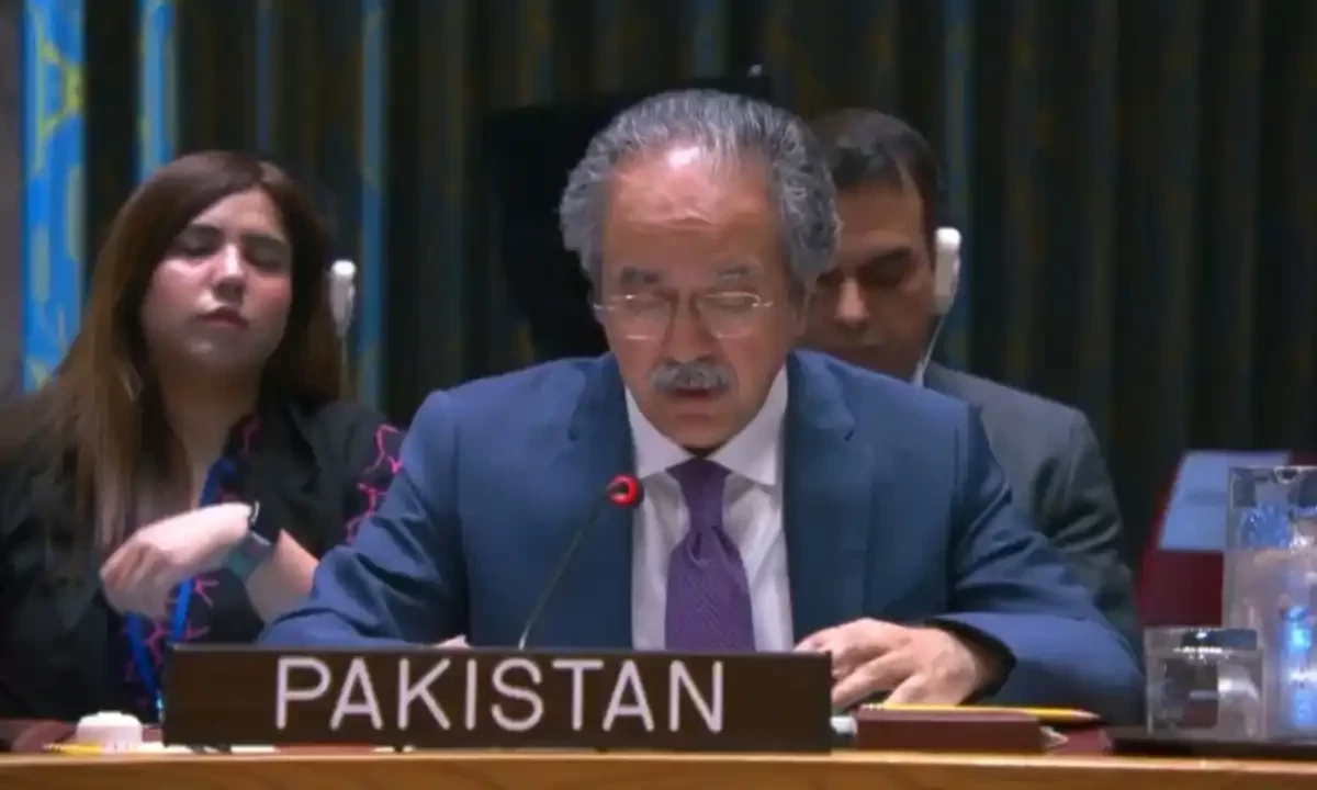 Ambassador Asim Iftikhar Ahmad. Screengrab via X/@PakistanUN_NY Ambassador Asim Iftikhar Ahmad. Screengrab via X/@PakistanUN_NY